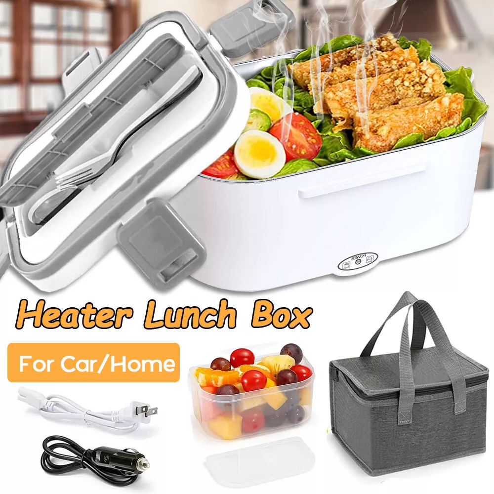 Electric Lunch Box 60W Food Heated Portable Food Warmer Stainless Steel for  Men