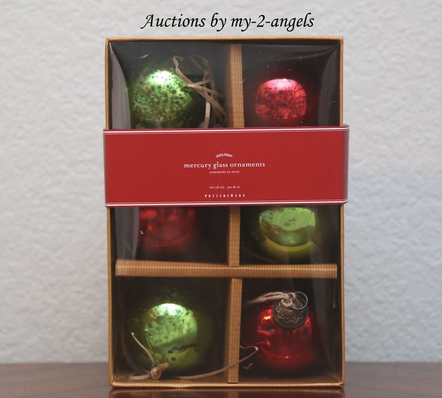 Soccer Ball Mercury Glass Christmas Ornament Tree Decoration