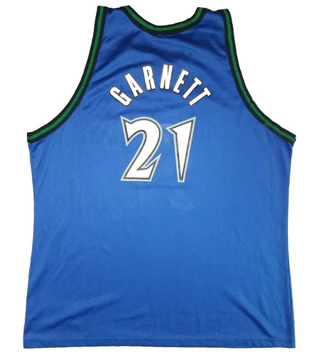 Minnesota Timberwolves Kevin Garnett #21 NBA Basketball Champion Jersey Mens 52 - Picture 2 of 7