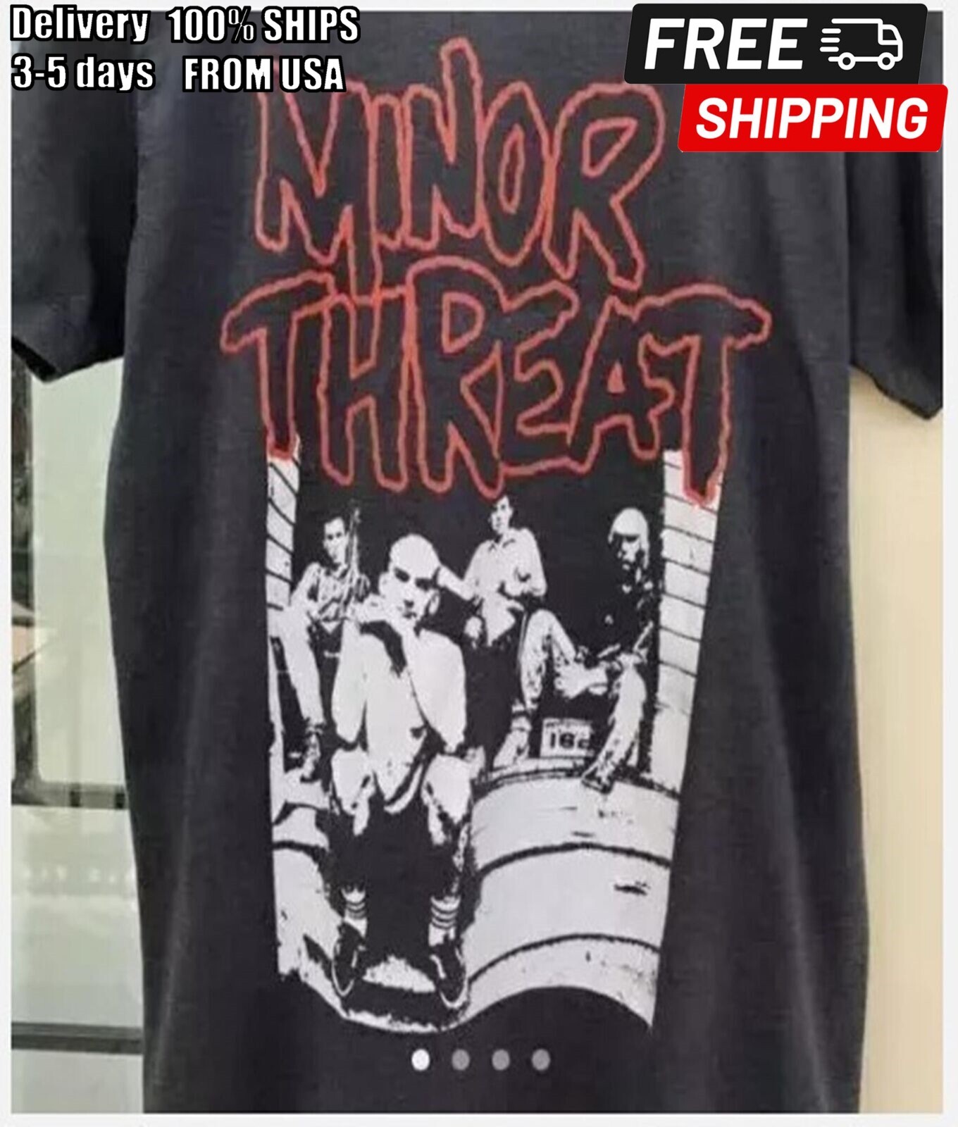 new shirt   retro minor threat t shirt  hardcore punk rock band shirt