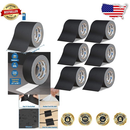 GMKbuy Gaffers Tape – 4 Inch X 30 Yard Matte White, Heavy-Duty, Non-Reflective, Waterproof, Leaves No Residue – For Cords, Stages, Home & Office