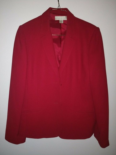 CASUAL CORNER MAROON/RED BLAZER SIZE 10 