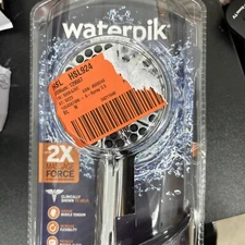 Waterpik XAS-643E PowerPulse Chrome 6-Setting Handheld Showerhead 1.8 GPM