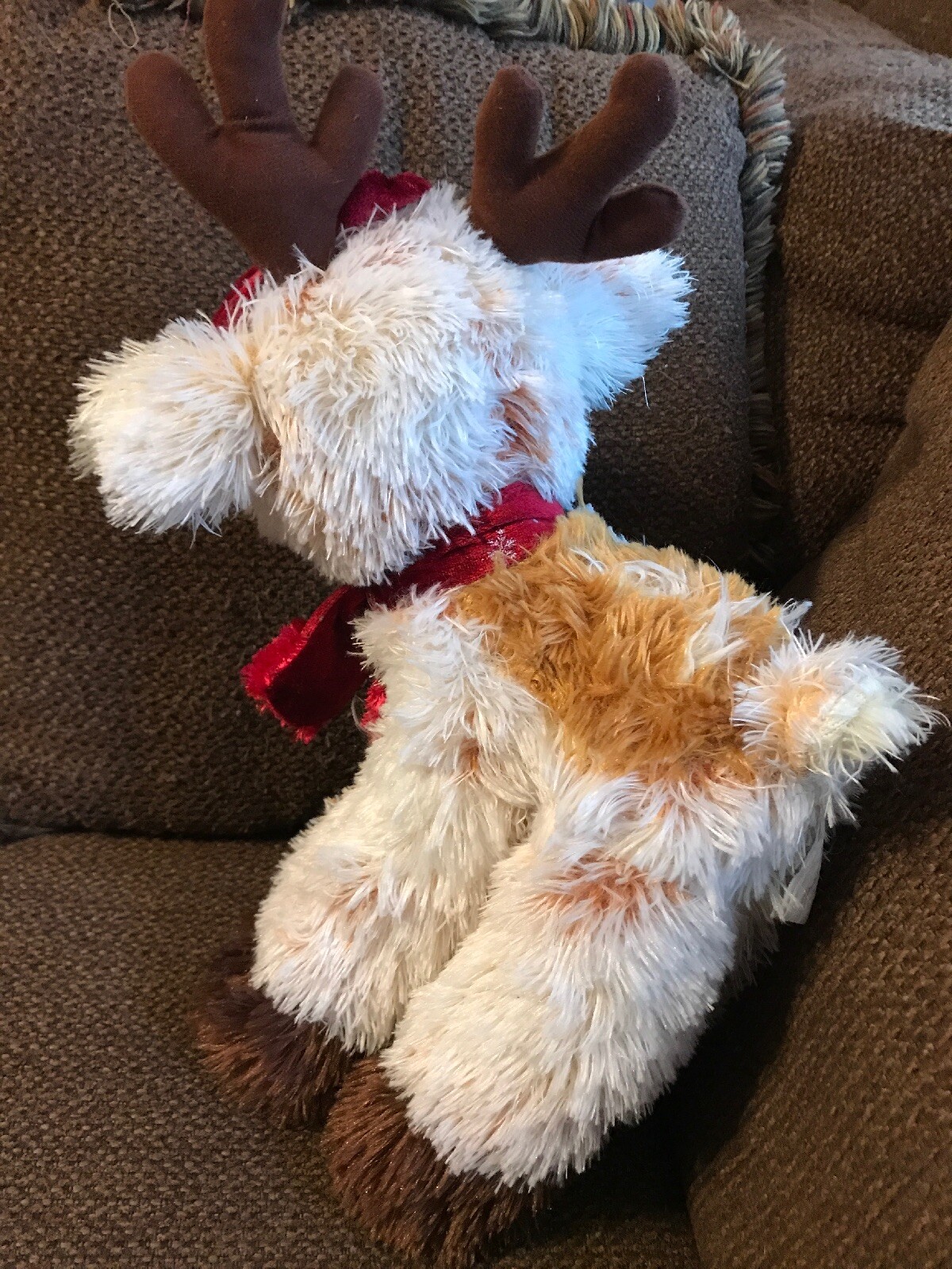 Encore Group Plush Hazel the Reindeer 13” Free Standing Wired Legs Stuffed Toy