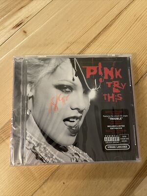 NOS Sealed Pink Try This CD 2003 Arista