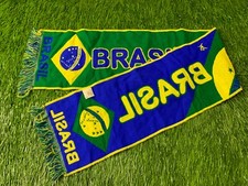 BRAZIL NATIONAL TEAM RARE FOOTBALL SOCCER FAN SCARF OFFICIAL PRODUCT ONE SIZE