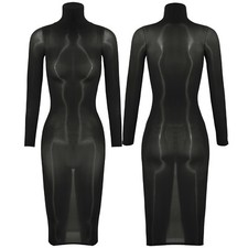 Womens Gown Nightclub Nightwear Seamless Dress Bodycon Lingerie Sleeveless Sexy