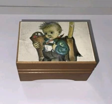 Hummel Cover Music Box Love Story Thorens Musical Movement - Vintage & Rare