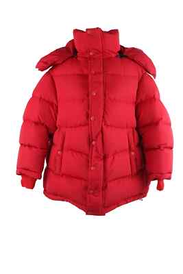 RARE Balenciaga Oversized Puffer Jacket SZ 36 W/ Puffer SCARF Red 