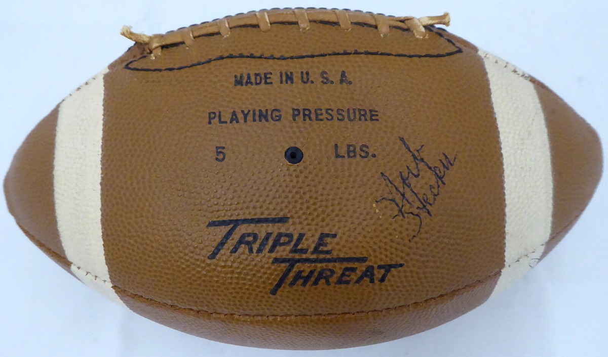 1962 Champ Packers Autographed Football 39 Sigs Johnny Blood