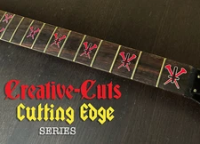 Kerry King  Cross and Nails vinyl decal inlay set for any guitar covers dots