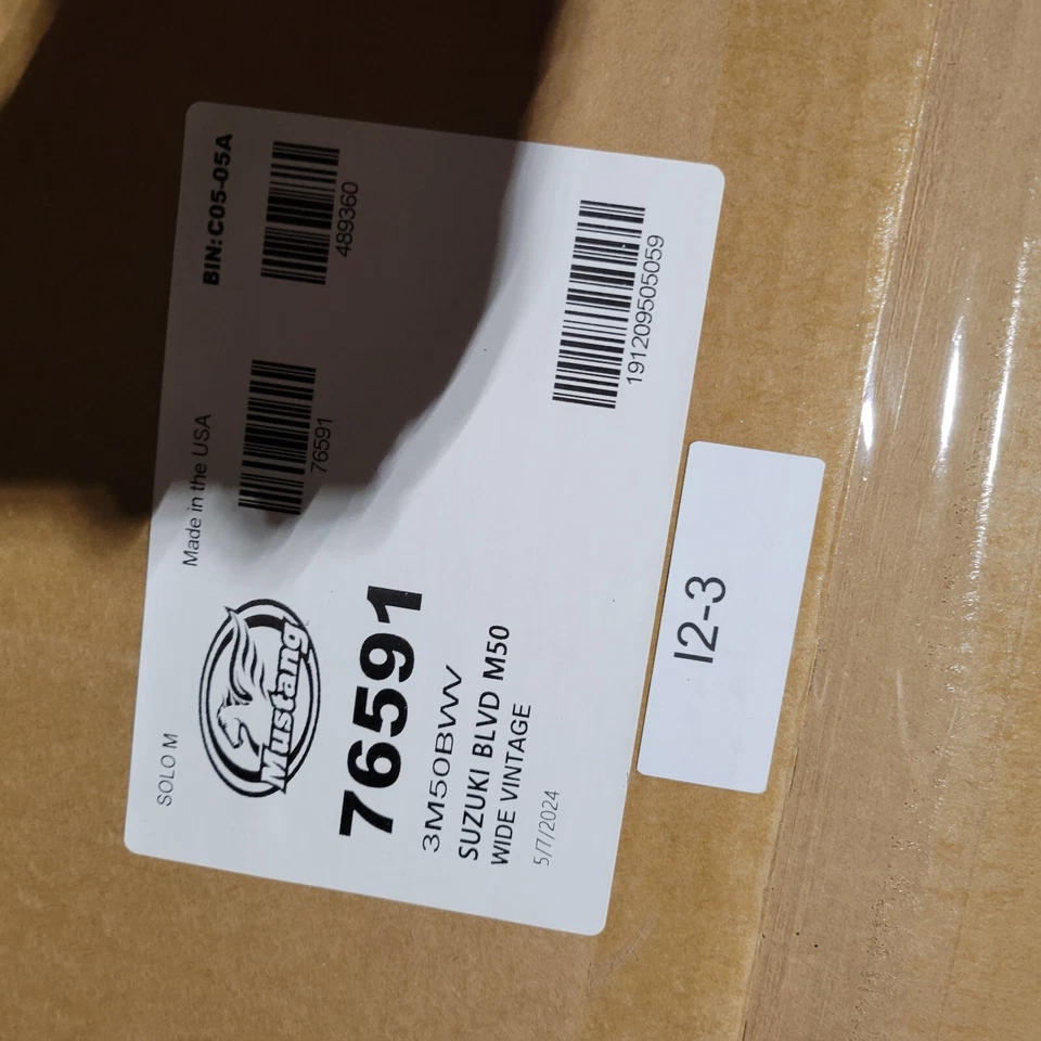 Широкое универсальное винтажное сиденье Mustang 76591 из двух частей для Suzuki Boulevard M50 05-09 - Изображение 2 из 2