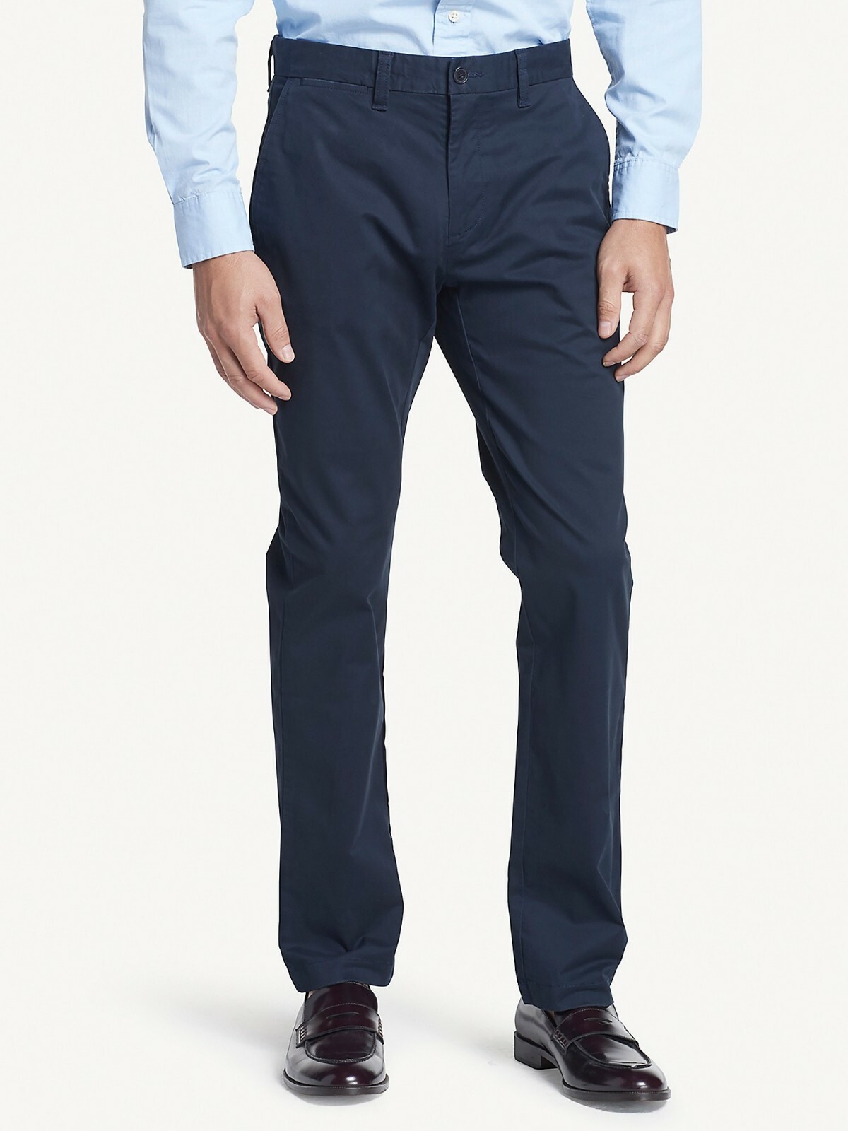 Tommy Hilfiger Men's TH Flex Stretch Custom Fit Chino Pant Navy Size 30X30