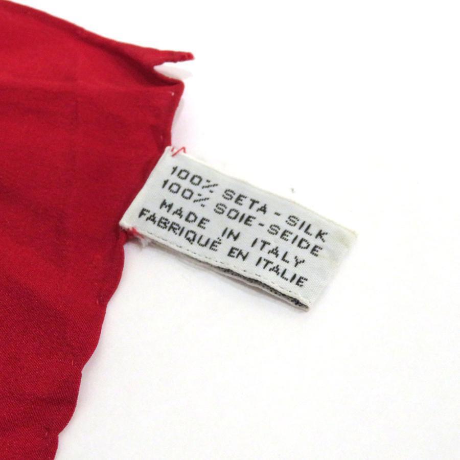 Chanel Scarf Chain Bag Motif Silk Red Multicolor Width 88cm Chanel Scarf Chain Bag Motif Silk Red Multicolor Width 88cm