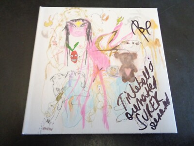 BEABADOOBEE BEATOPIA CD AUTOGRAPH/SIGNED +HANDWRITTEN SONG LYRICS