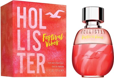 Hollister Festival Vibes 1.7 FL OZ /50 ml  EDP Perfume Women New In Box Original