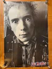 Sex Pistols Johnny Rotten / 1990s Vintage Oliver Books Official Poster 23x35in