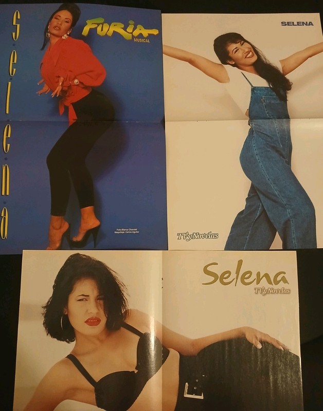 Selena Quintanilla Magazine Poster Lot #1 Three Posters Furia TV Y Novelas 