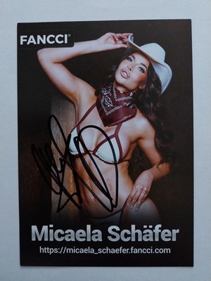 Micaela Schäfer Autogramm Signiert AK