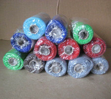 12-Poly Mesh Ribbon Metallic Mesh Rolls for Crafts 6 in x 4 yd Mix Colors NEW