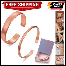 Adjustable Copper Cuff Bracelets - Perfect Gift for Anniversaries  Birthdays
