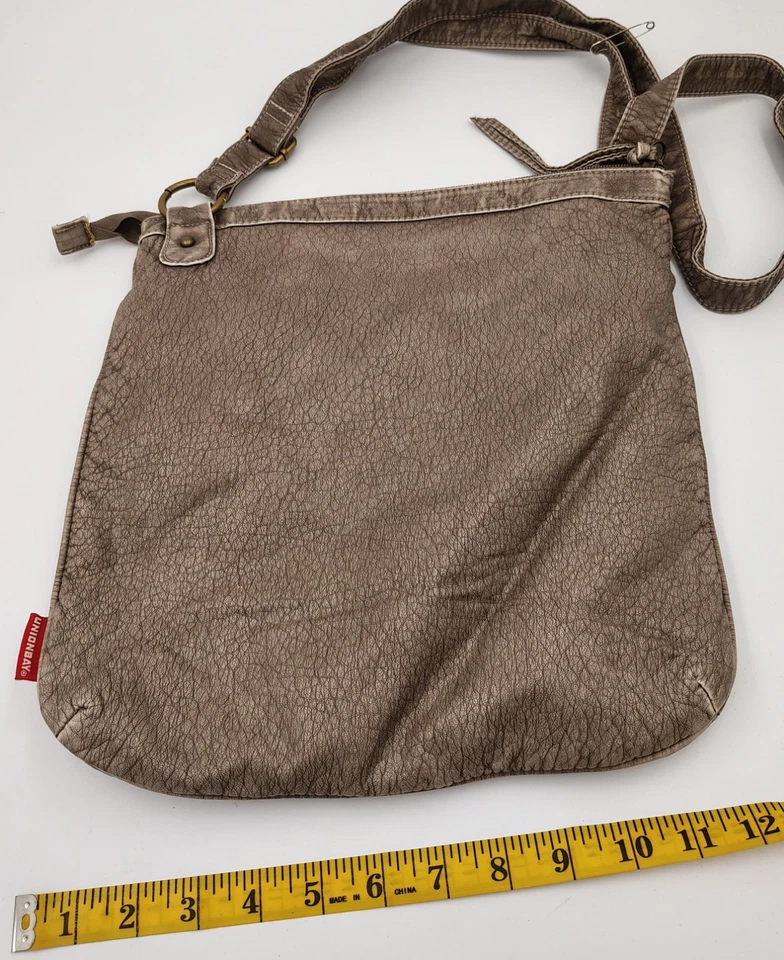 Union Bay Gray Soft Leather Type Crossbody - Image 2 of 3