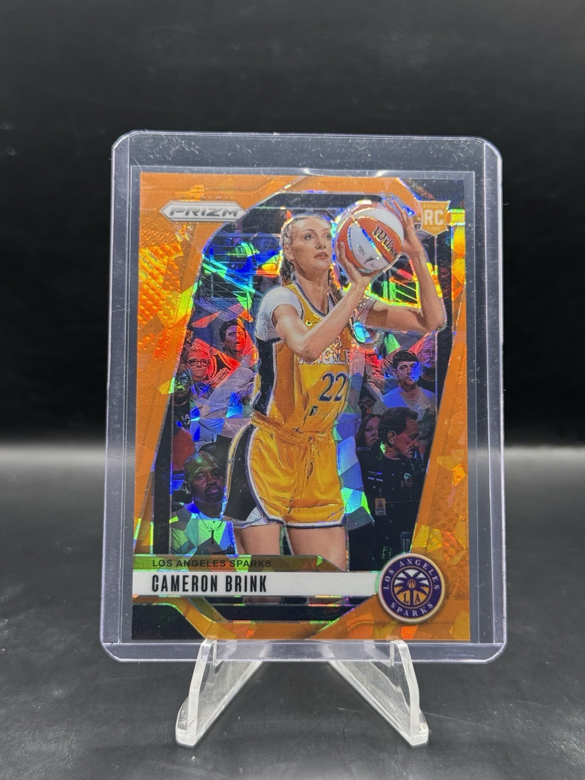 2024 Panini WNBA Prizm Cameron Brink Orange Ice RC #127 Los Angeles Sparks 
