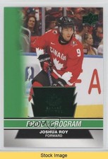 2023 Team Canada Juniors Pride of the Program Green Joshua Roy #80 READ 17mb