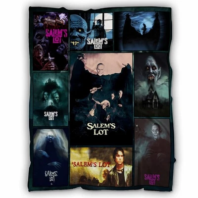 ETH GLOBAL Salem’S Lot Blankets, Stephen King Horror Movie Fleece, Sherpa Blanket Halloween