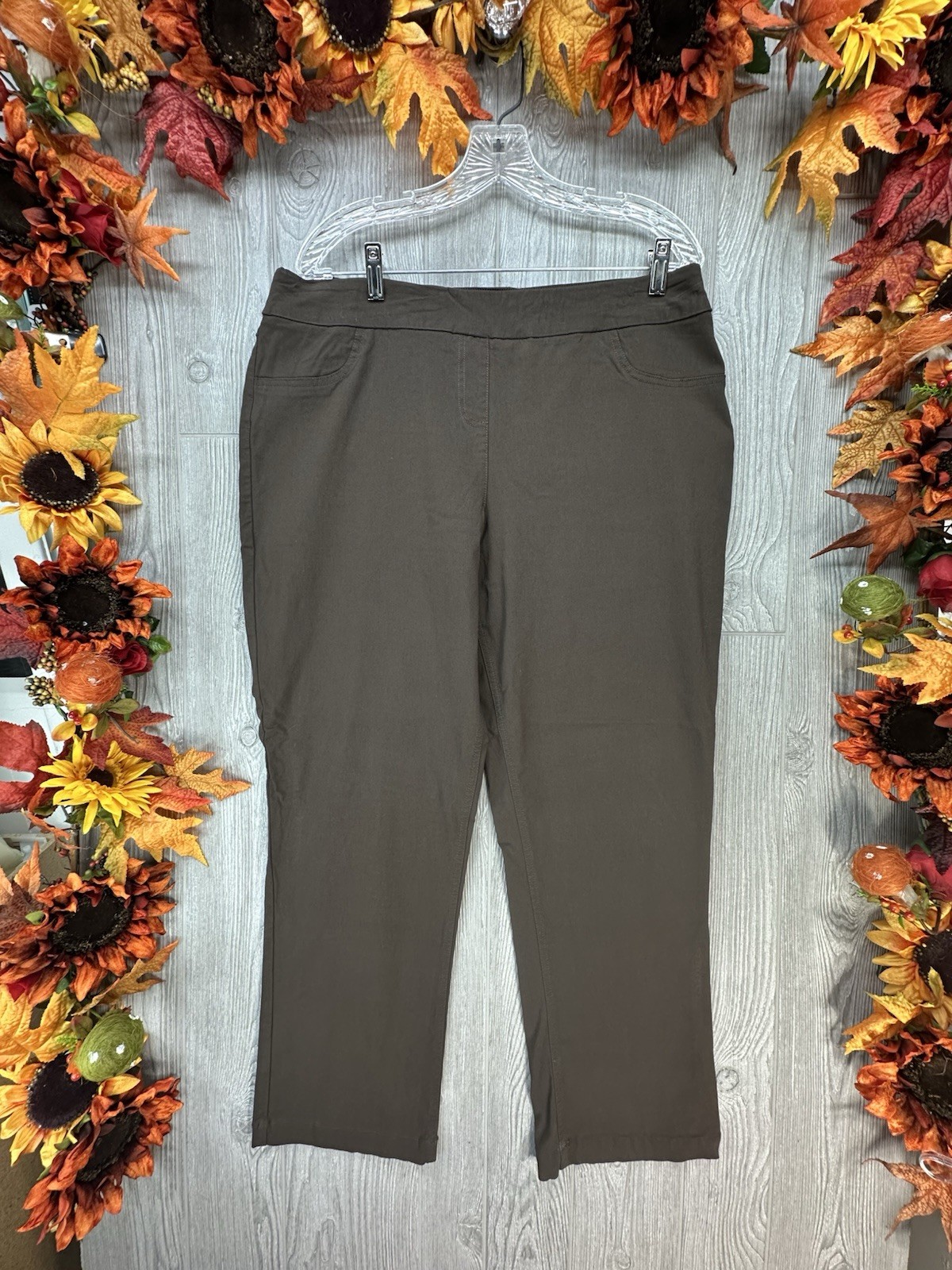 Multiples Slim Stations Plus Size 18 Straight-Leg… - image 1