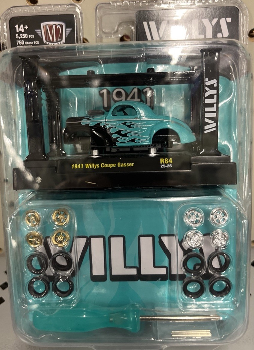 M2 Machines 2026 Chase 🔥 Model Kit 1941 Willys Coupe Gasser R84
