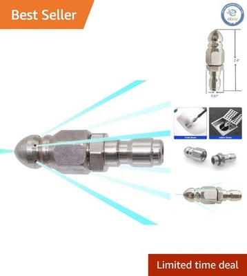 Compact 1/4'' Quick Connect Sewer Jetter Nozzle for Efficient Drain Cleaning