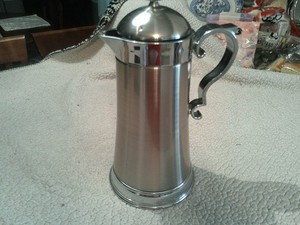 Southern Living At Home Glass Insulated Pitcher 10.5 Inches Stainless and Plasti