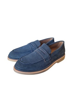 Herren Wildleder Halbschuhe Lumberjack Blau