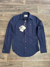 NEW vivienne westwood shirt slim navy men sz44