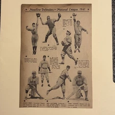 Eddie Miller Johnny Cooney Max Butcher Lonny Frey 1942 Annual Baseball 6X8 Pic