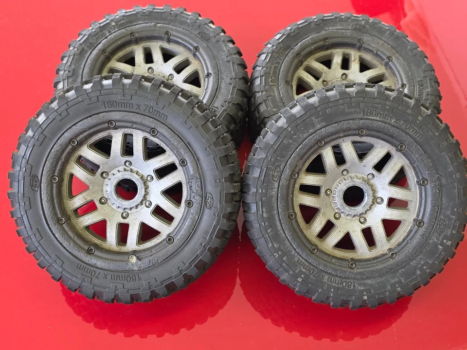 4x LOSI RÄDER 24mm HEX*1:5*180mmx70mm*Geschraubte Felgen*DBXL*HPI*CARSON - Bild 2 von 4