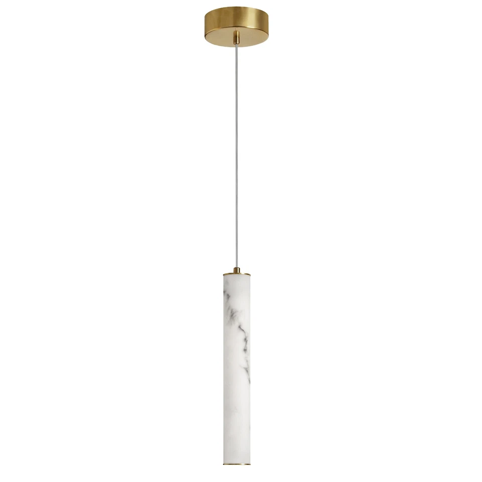 Dainolite RBN-1210P Reuben 3"W LED Mini Pendant - White - Image 4 of 4