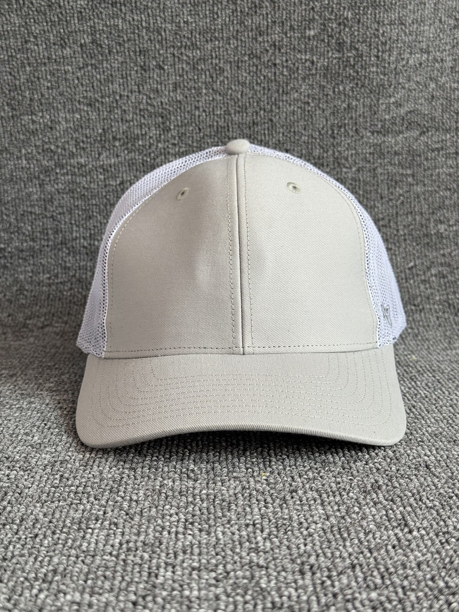 '47 Brand Blank Trucker Snapback Light Grey White Mesh Back One Size Hat