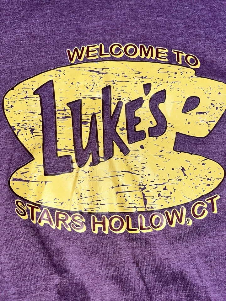 Gilmore Girls T-Shirt Women's M Luke's Diner Stars Hollow CT Bella Canvas Tee - Image 2 of 4