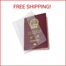 Honbay 10PCS Plastic Passport Cover Passport Protector with Extra Slots for CN,