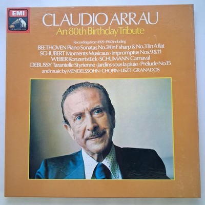 EMI 3 LP box RLS 7712: Claudio Arrau - An 80th Birthday Tribute