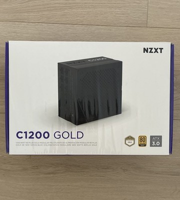 NEW SEALED NZXT C1200 Gold ATX Power Supply Unit PSU Fully Modular 1200W Black