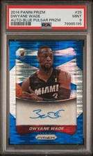 2014-15 Panini Prizm Dwyane Wade Auto Blue Pulsar Prizm PSA 9!