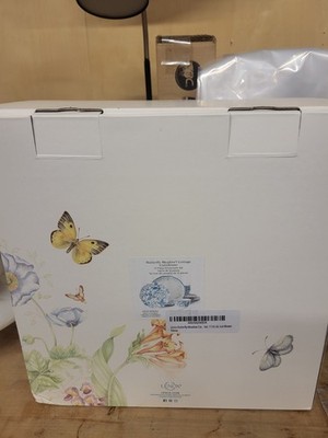 Lenox Butterfly Meadow Cottage 12-Piece Dinnerware Set, 17.55 LB, Cornflower