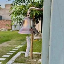 Large Nautical Ship's Boat Bell 11" Solid Brass Marine Maritime Wall Decor GIFT