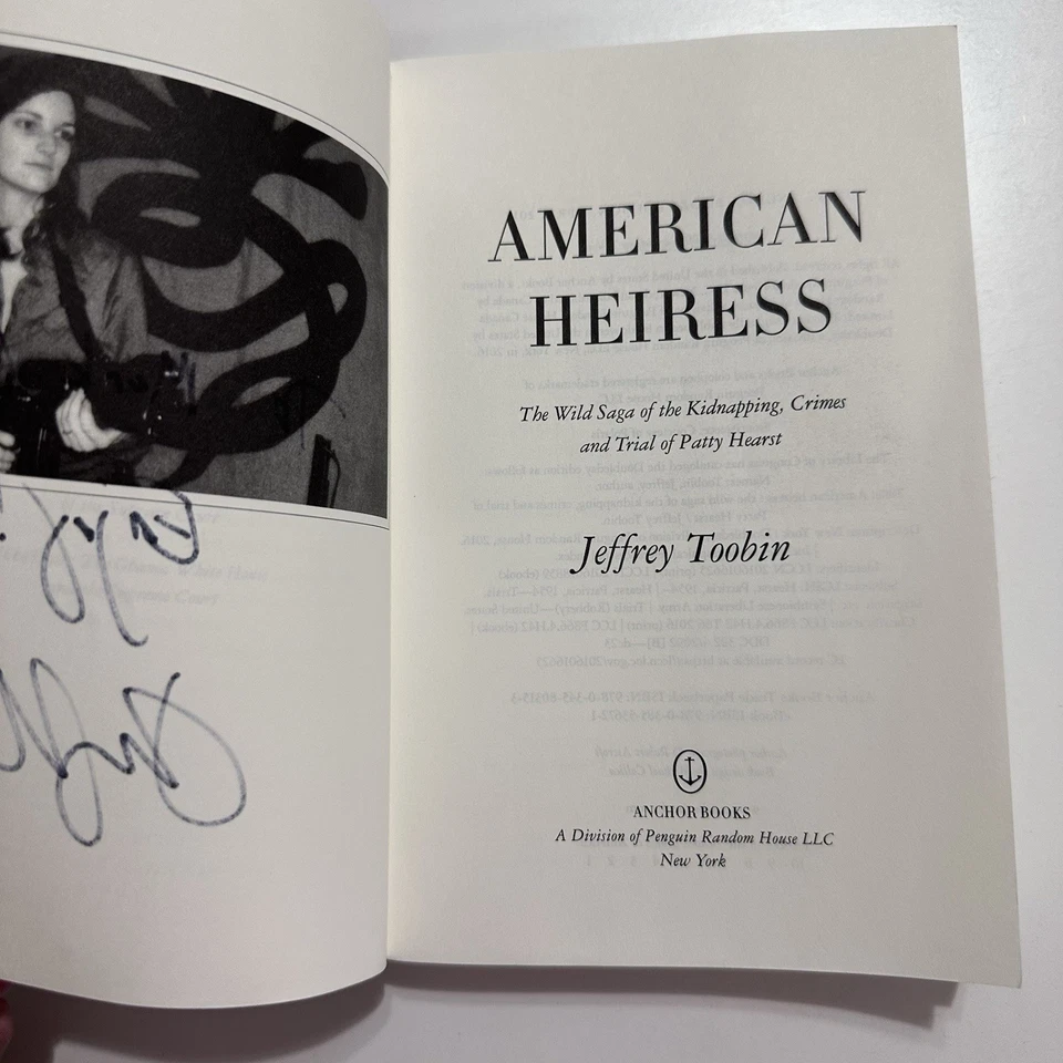 American Heiress SIGNED First 1st Edition Jeffrey Toobin Patty Hearst Kidnapping - Image 4 of 4