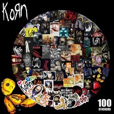 KORN Sticker 100 Pieces Set PVC Waterproof Seal Large Quantity Rock Band Rock He