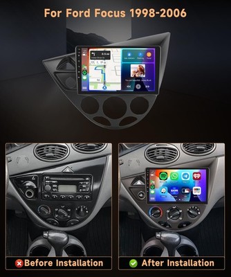 4+64G Android Auto For Ford Focus 2000-2004 Car Stereo Radio GPS Navi Carplay FM
