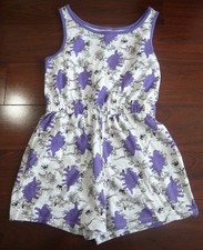 Girl's JURASSIC WORLD Dinosaur Girls Summer Romper Large L 10-12 EX